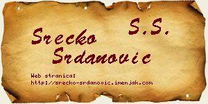 Srećko Srdanović vizit kartica